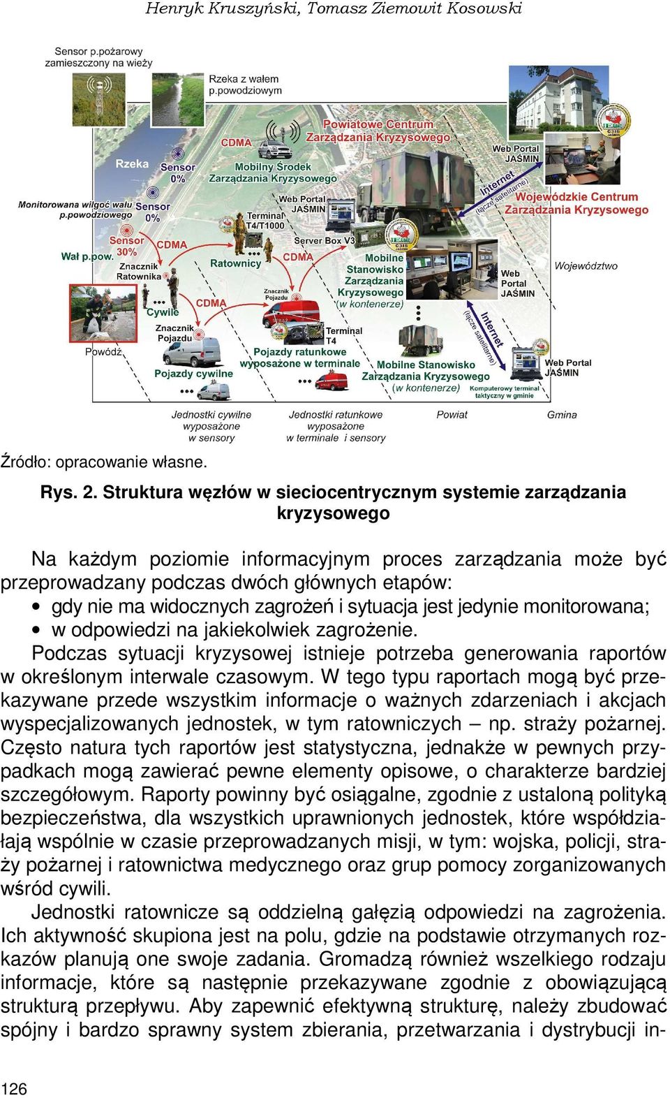 zagrożeń i sytuacja jest jedynie monitorowana; w odpowiedzi na jakiekolwiek zagrożenie. Podczas sytuacji kryzysowej istnieje potrzeba generowania raportów w określonym interwale czasowym.