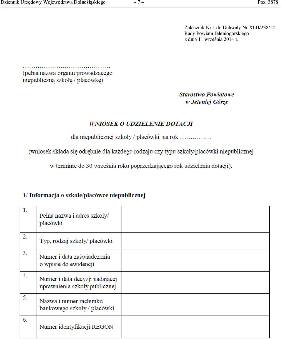 3878 Załącznik Nr 1 do Uchwały Nr