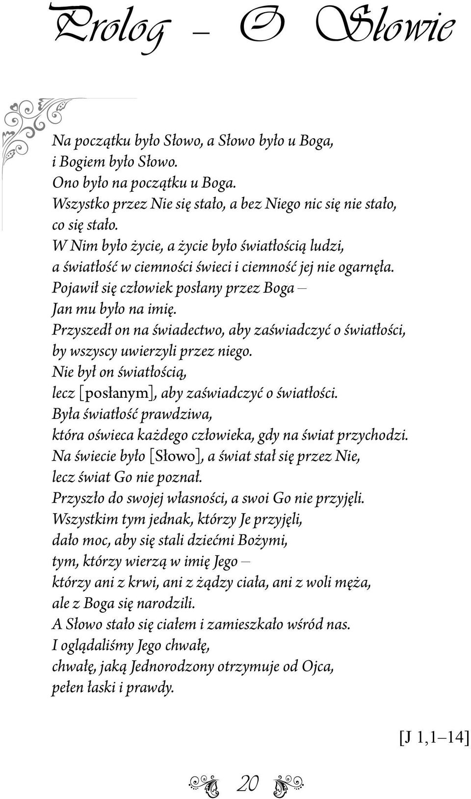 Przyszedł on na świadectwo, aby zaświadczyć o światłości, by wszyscy uwierzyli przez niego. Nie był on światłością, lecz [posłanym], aby zaświadczyć o światłości.