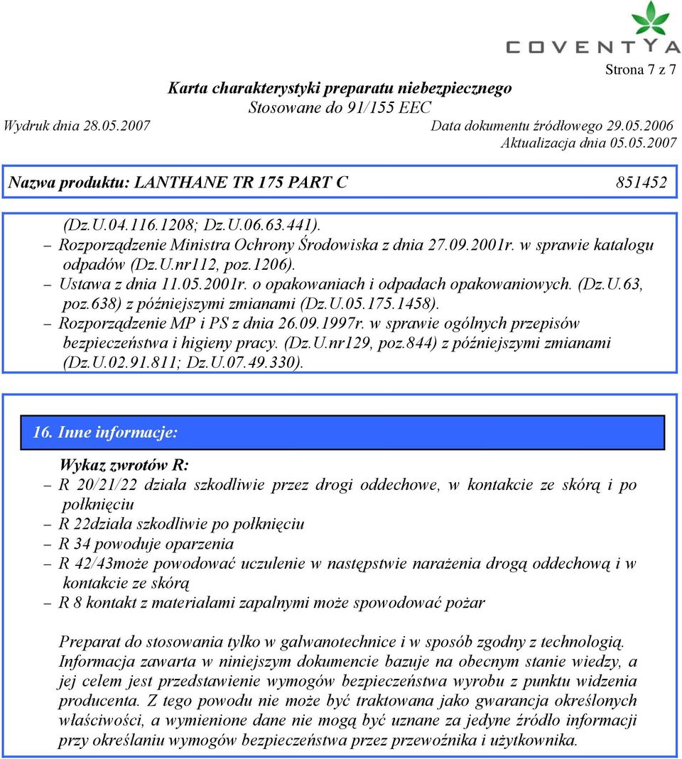 844) z późniejszymi zmianami (Dz.U.02.91.811; Dz.U.07.49.330). 16.