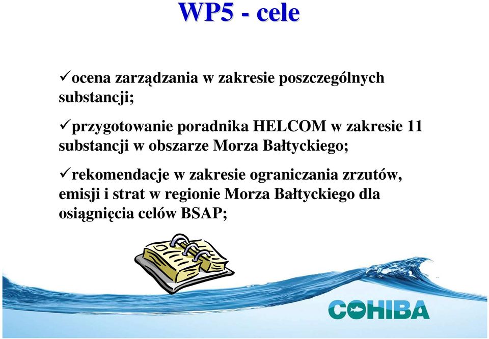 Morza Bałtyckiego; rekomendacje w zakresie ograniczania zrzutów,