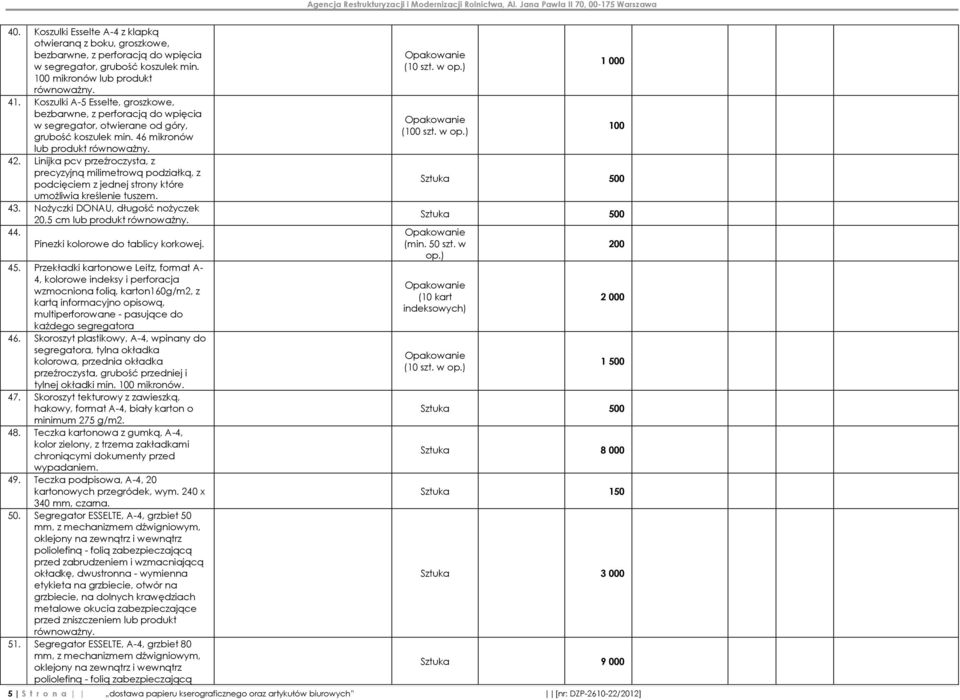 Linijka pcv przeźroczysta, z precyzyjną milimetrową podziałką, z podcięciem z jednej strony które umożliwia kreślenie tuszem. 43. Nożyczki DONAU, długość nożyczek 20,5 cm lub produkt 44.