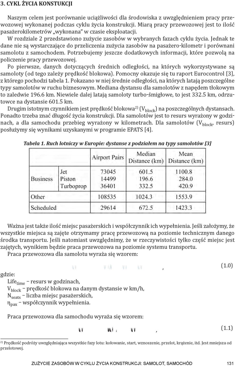 Jednak te dane nie są wystarczające do przeliczenia zużycia zasobów na pasażero-kilometr i porównani samolotu z samochodem.