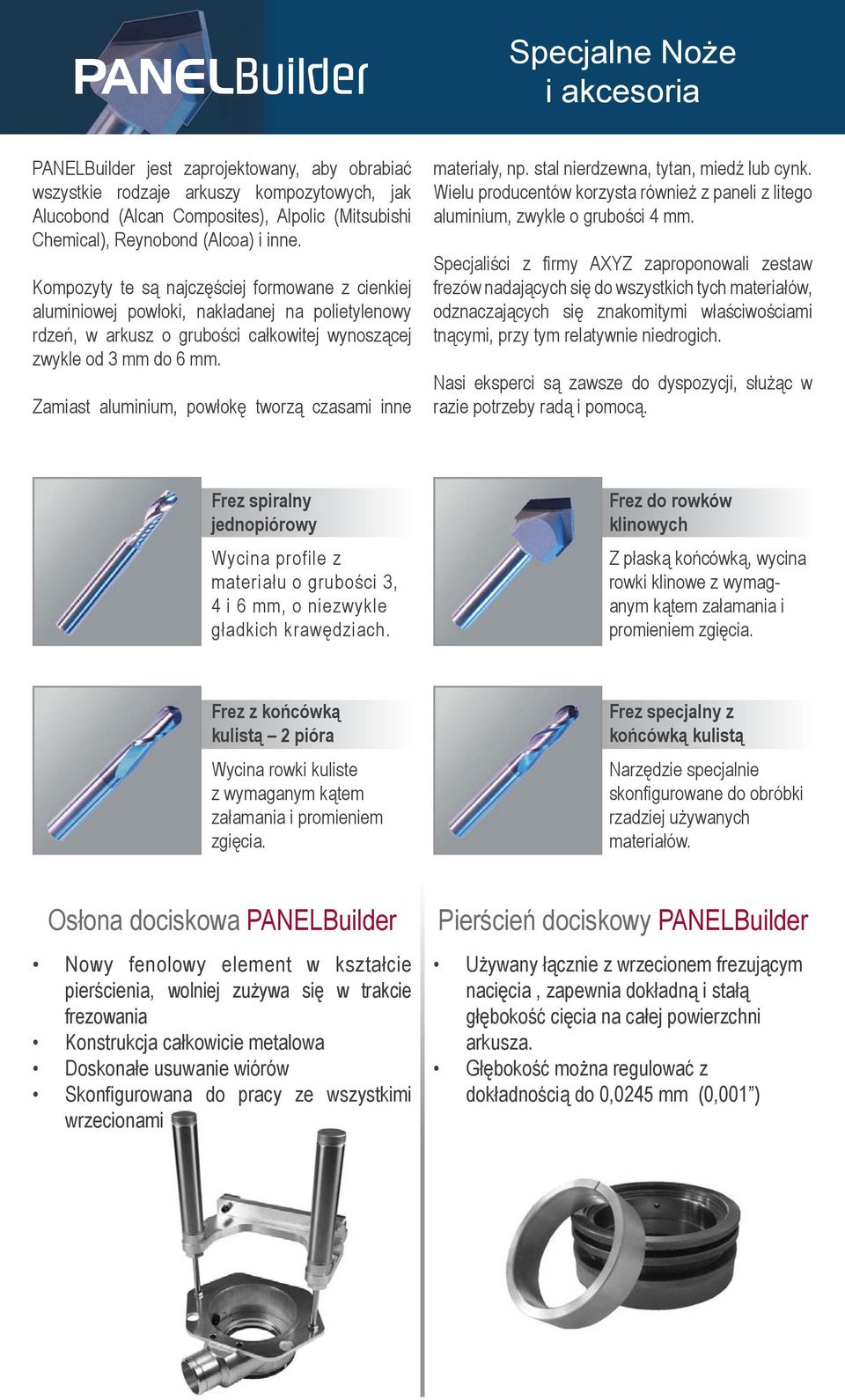 Zamiast aluminium, powłokę tworzą czasami inne materiały, np. stal nierdzewna, tytan, miedź lub cynk. Wielu producentów korzysta również z paneli z litego aluminium, zwykle o grubości 4 mm.