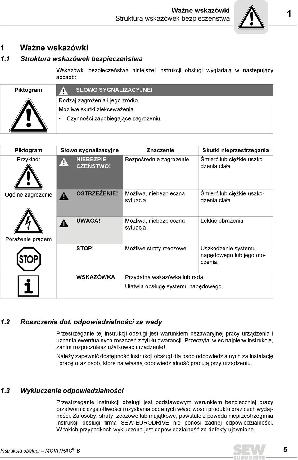 Możliwe skutki zlekceważenia. Czynności zapobiegające zagrożeniu.