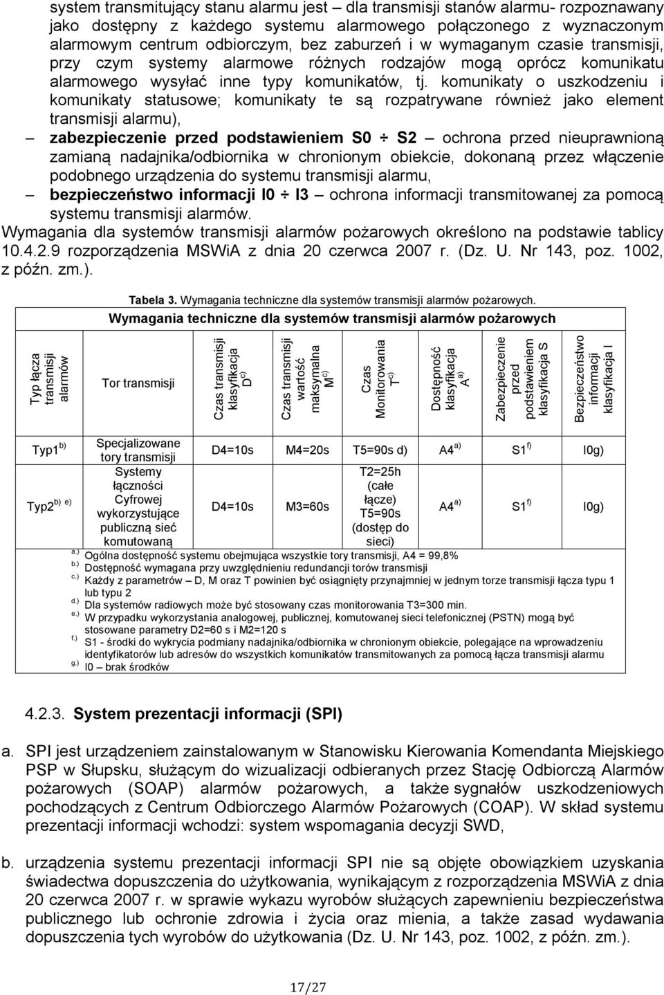 komunikaty o uszkodzeniu i komunikaty statusowe; komunikaty te są rozpatrywane również jako element transmisji alarmu), zabezpieczenie przed podstawieniem S0 S2 ochrona przed nieuprawnioną zamianą