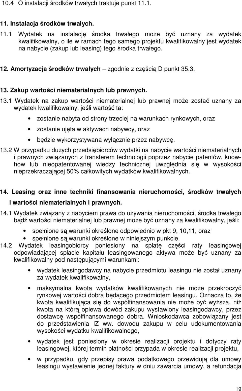 Instalacja środków trwałych. 11.