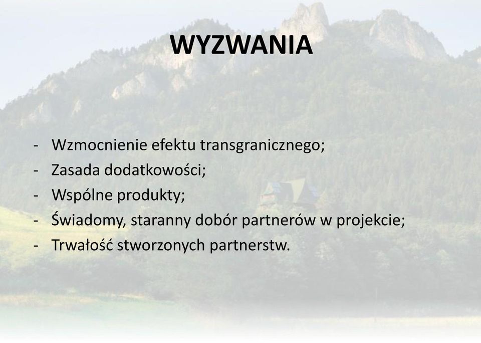 Wspólne produkty; - Świadomy, staranny