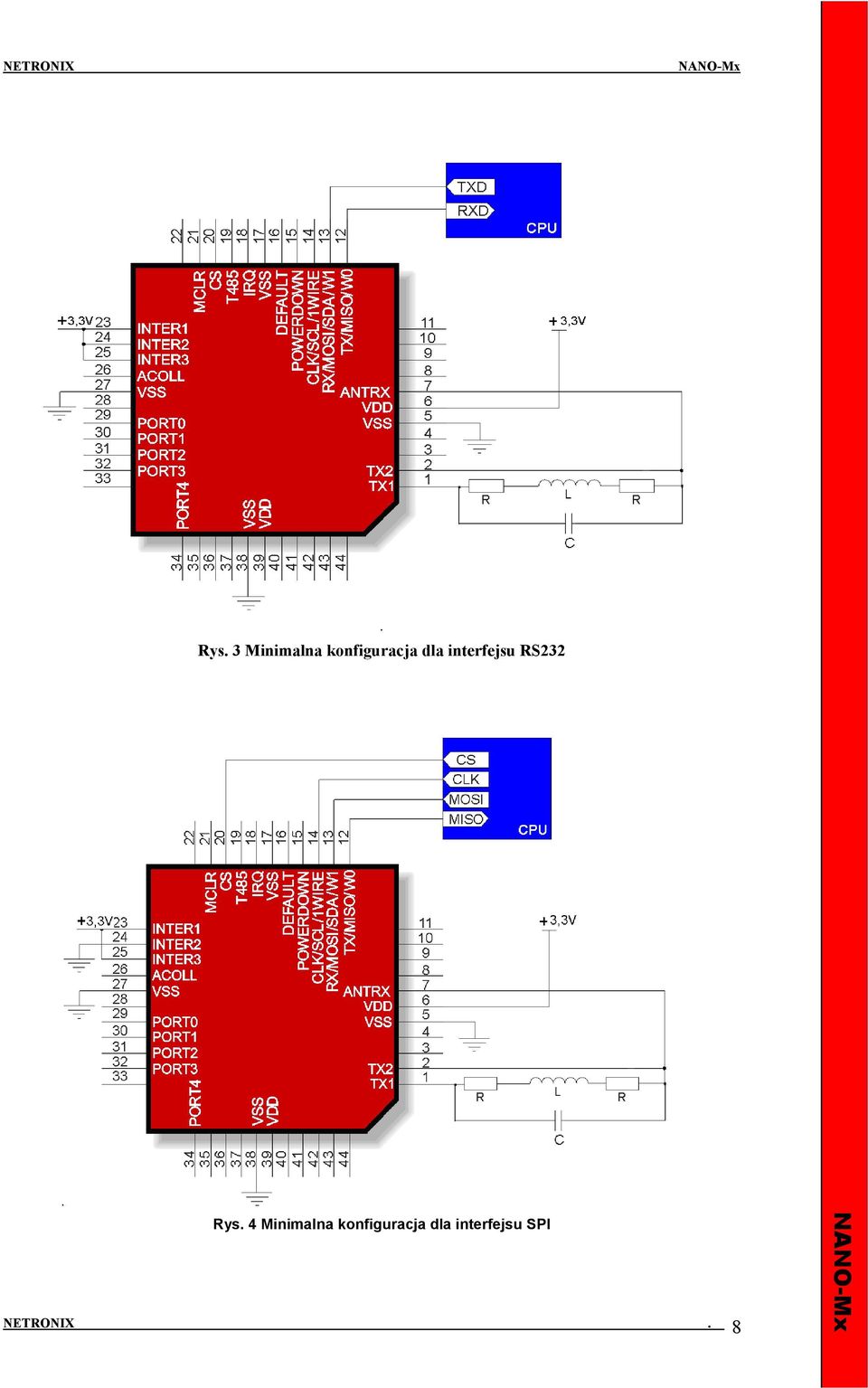 MCLR OWERDOW N T 5 S 201918171615 141312 VS VD 363738394041 S D RX/MOSI/SD TX/MISOCLK/SCL/P A 0 42434 10 98765 4321R68R*