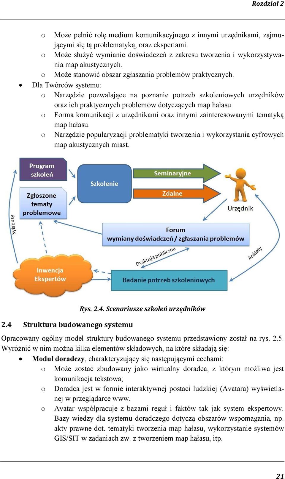 Dla Twórców systemu: o Narzędzie pozwalające na poznanie potrzeb szkoleniowych urzędników oraz ich praktycznych problemów dotyczących map hałasu.