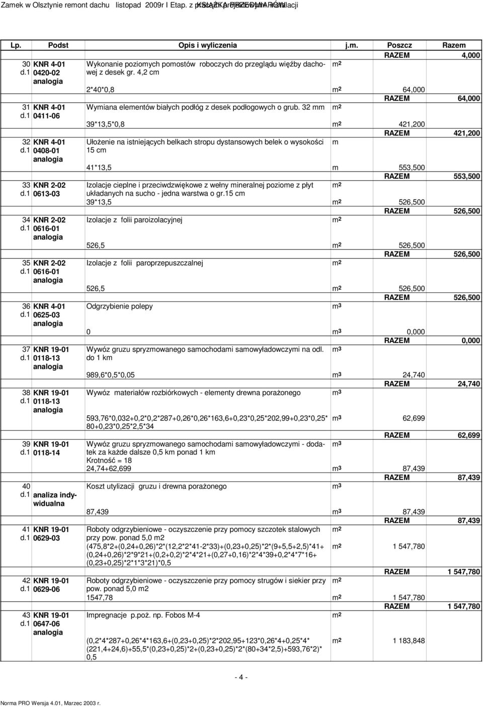 1 0408-01 33 KNR 2-02 d.1 0613-03 34 KNR 2-02 35 KNR 2-02 36 KNR 4-01 d.1 0625-03 37 KNR 19-01 d.1 0118-13 38 KNR 19-01 d.1 0118-13 39 KNR 19-01 d.1 0118-14 40 d.1 analiza indywidualna 41 KNR 19-01 d.