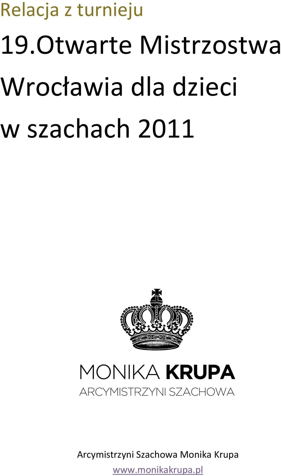 dzieci w szachach 2011