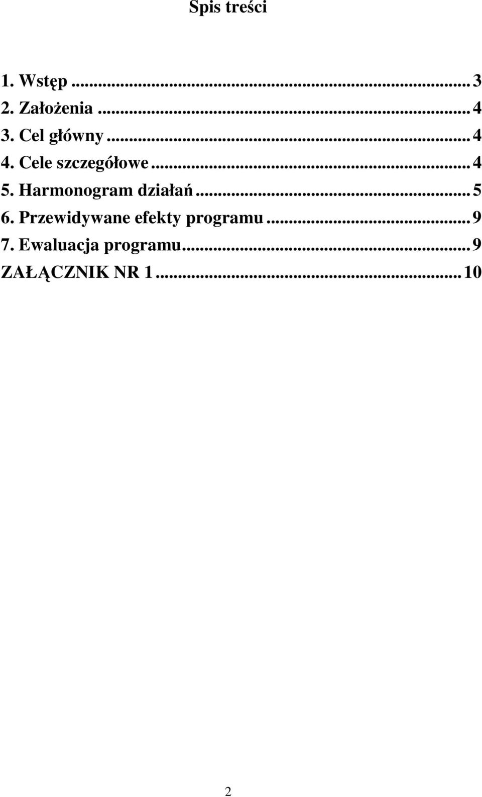 Harmonogram działań...5 6.
