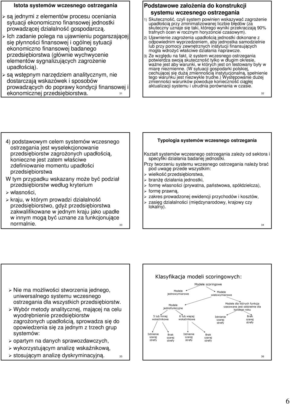 upadłości cią). są wstępnym narzędziem analitycznym, nie dostarczają wskazówek wek i sposobów prowadzących do poprawy kondycji finansowej i ekonomicznej przedsiębiorstwa.