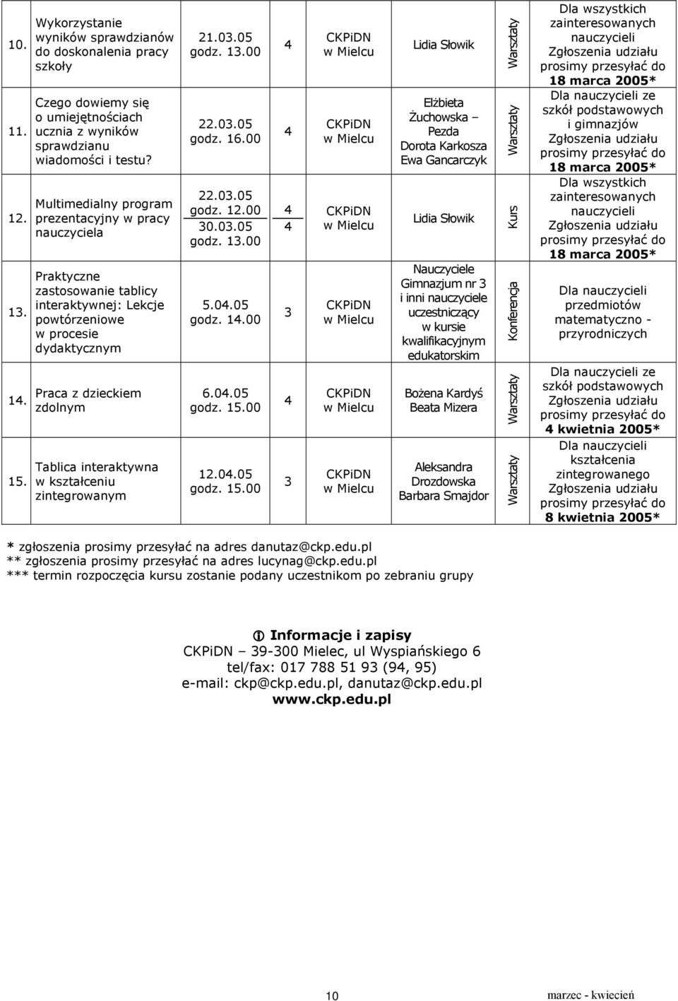 kształceniu zintegrowanym.0.