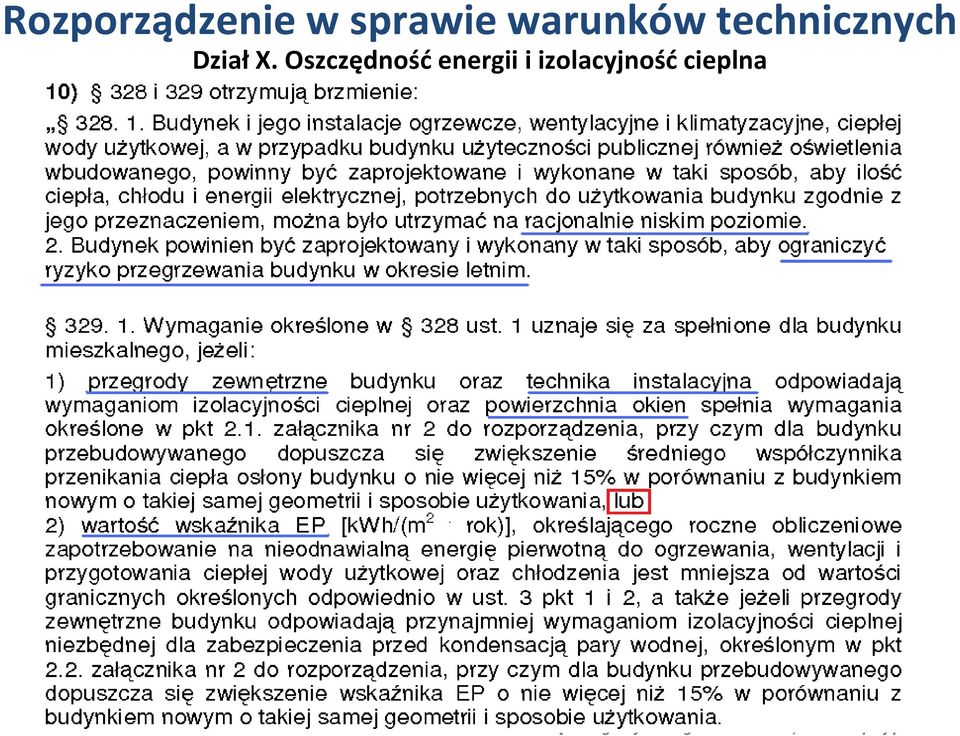 Oszczędność energii i izolacyjność