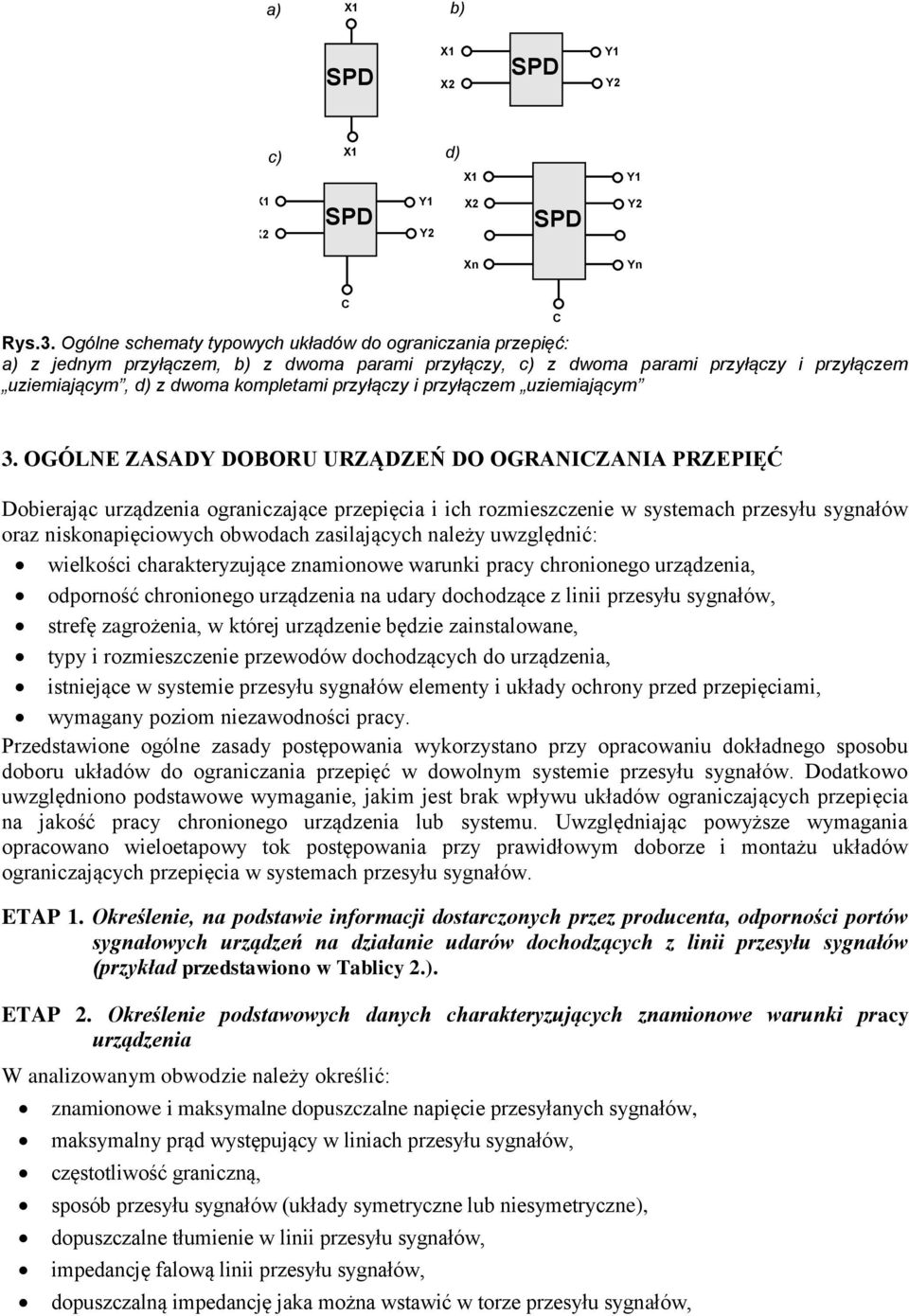 przyłączem uziemiającym C.