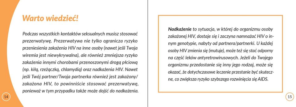 drogą płciową (np. kiłą, rzeżączką, chlamydią) oraz nadkażenia HIV.