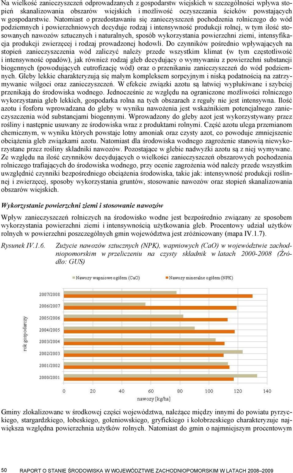 i naturalnych, sposób wykorzystania powierzchni ziemi, intensyfikacja produkcji zwierzęcej i rodzaj prowadzonej hodowli.