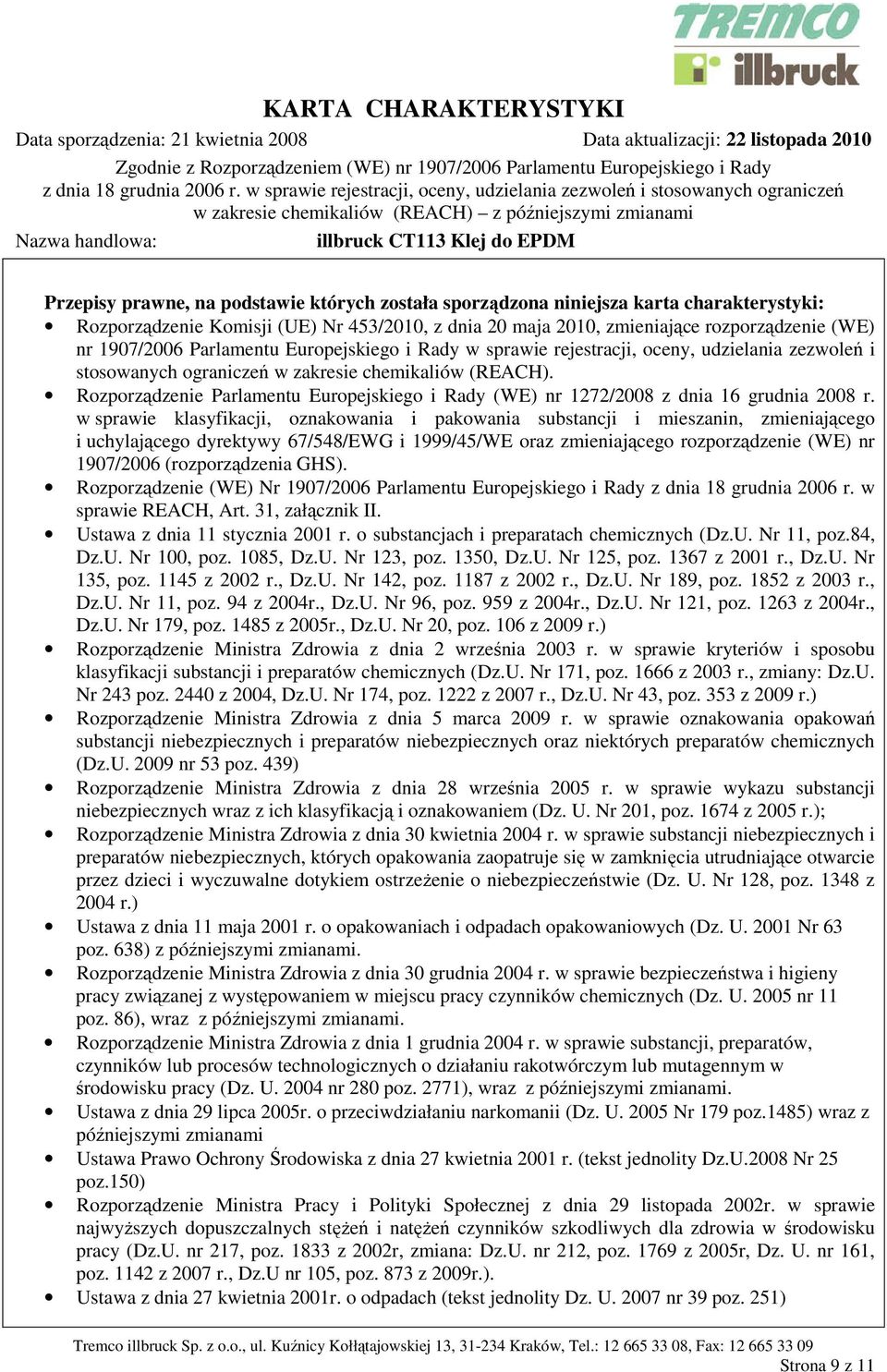 Rozporządzenie Parlamentu Europejskiego i Rady (WE) nr 1272/2008 z dnia 16 grudnia 2008 r.