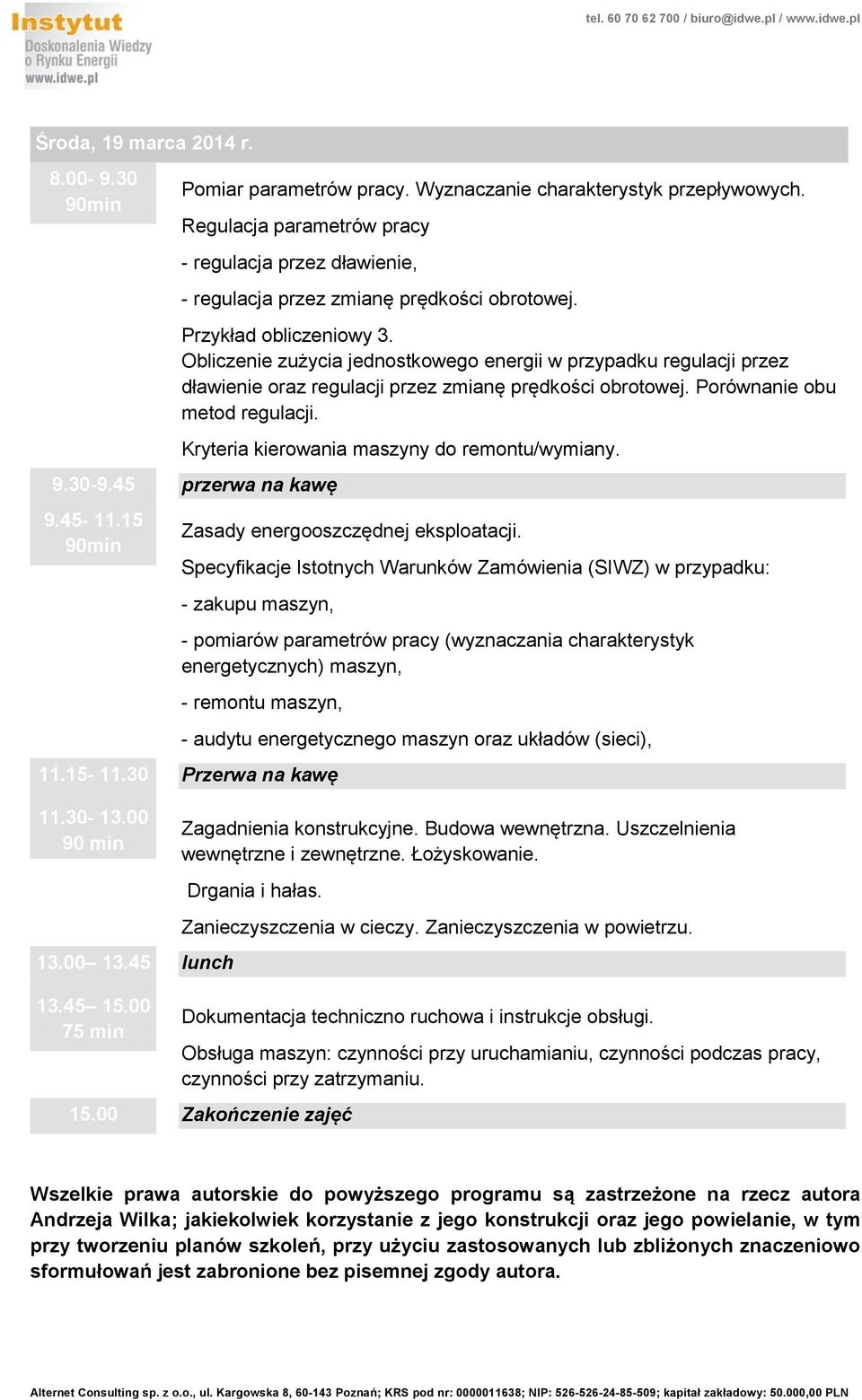 Obliczenie zużycia jednostkowego energii w przypadku regulacji przez dławienie oraz regulacji przez zmianę prędkości obrotowej. Porównanie obu metod regulacji.