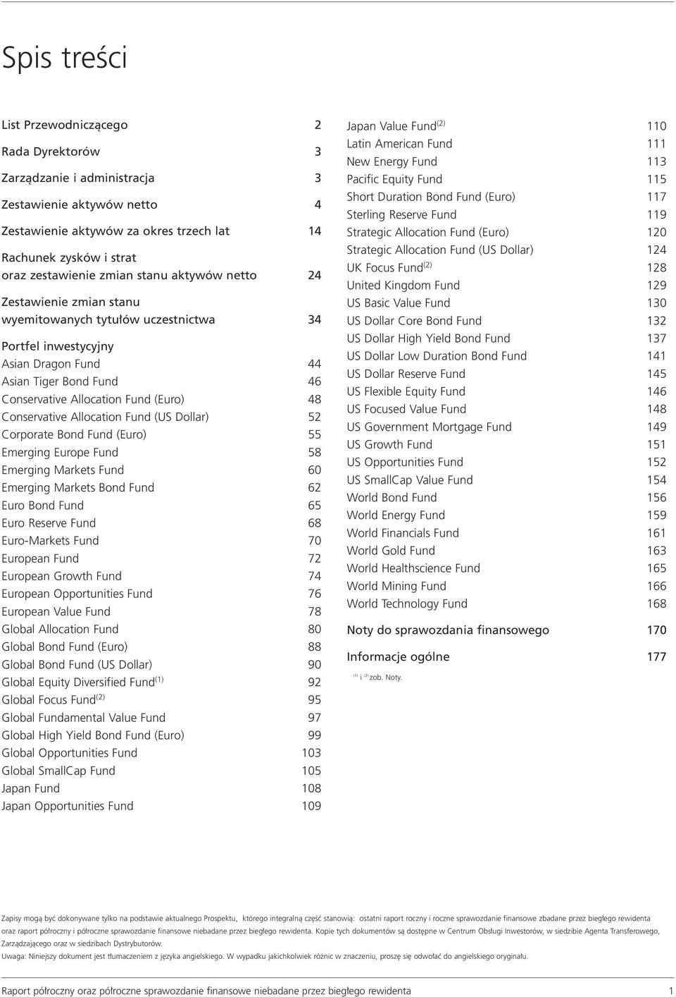 Conservative Allocation Fund (US Dollar) 52 Corporate Bond Fund (Euro) 55 Emerging Europe Fund 58 Emerging Markets Fund 60 Emerging Markets Bond Fund 62 Euro Bond Fund 65 Euro Reserve Fund 68