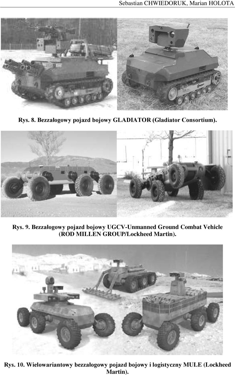 Bezzałogowy pojazd bojowy UGCV-Unmanned Ground Combat Vehicle (ROD MILLEN