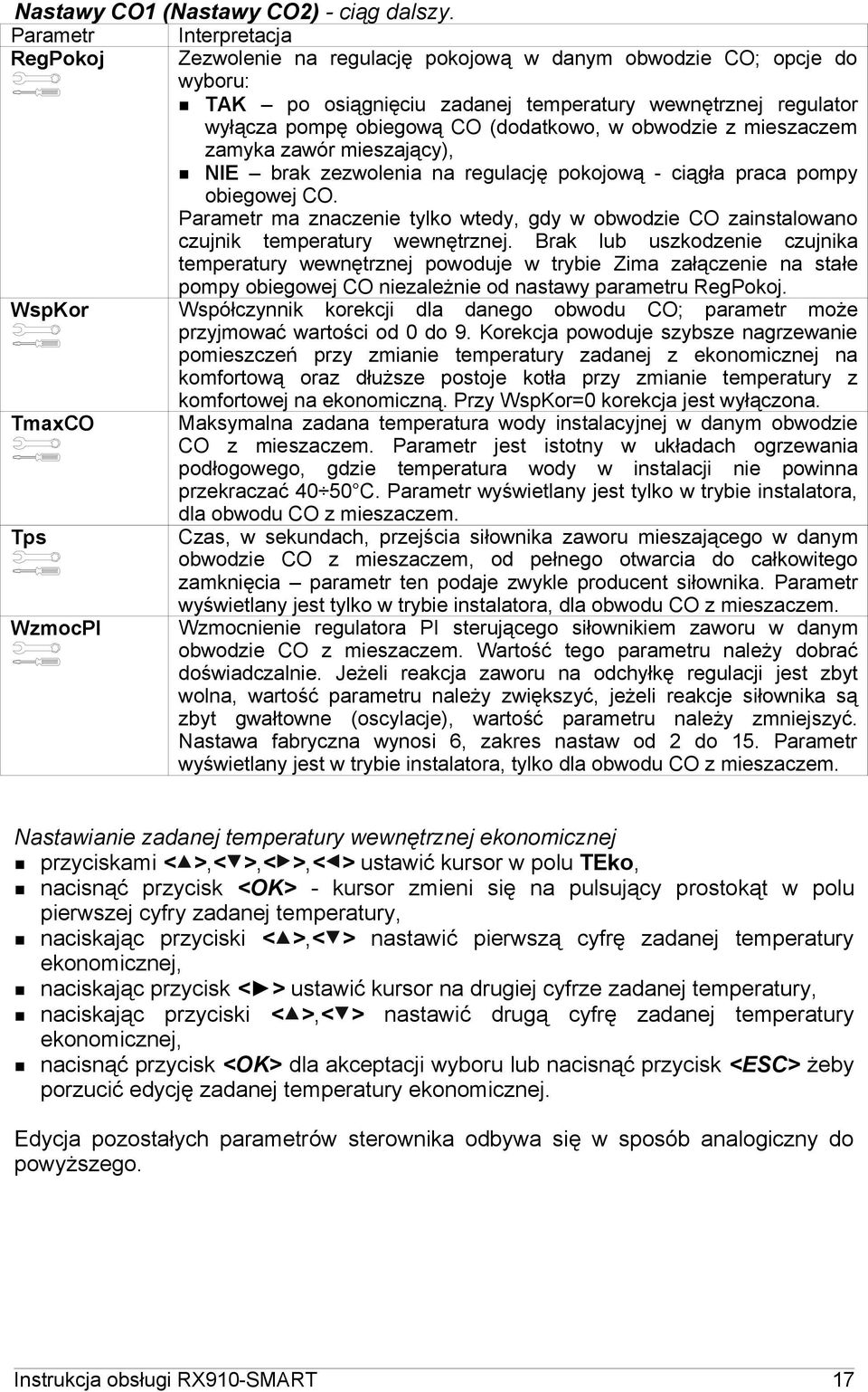 (dodatkowo, w obwodzie z mieszaczem zamyka zawór mieszający), NIE brak zezwolenia na regulację pokojową - ciągła praca pompy obiegowej CO.