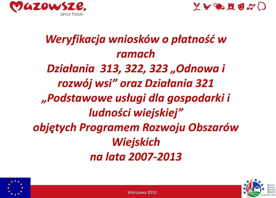 Podstawowe usługi dla gospodarki i ludności wiejskiej