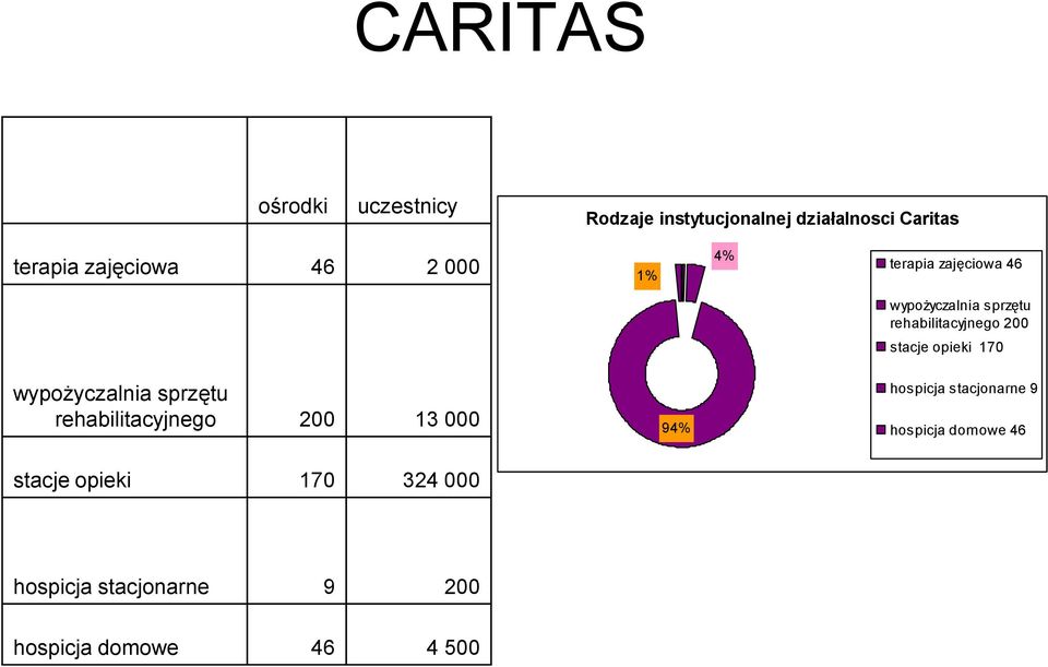 opieki 170 wypożyczalnia sprzętu rehabilitacyjnego 200 13 000 stacje opieki 170 324 000