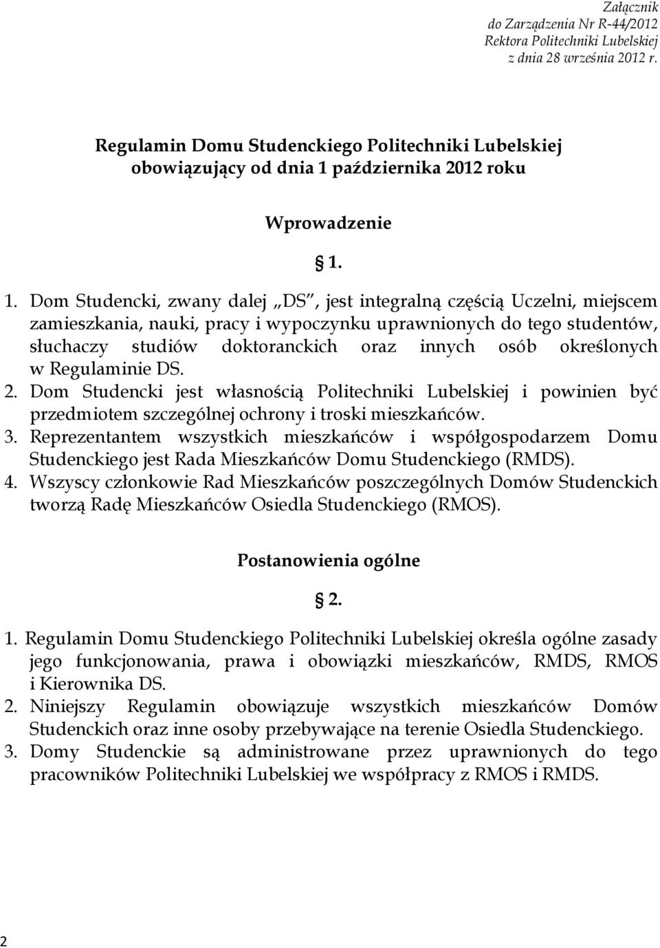 października 2012 roku Wprowadzenie 1.