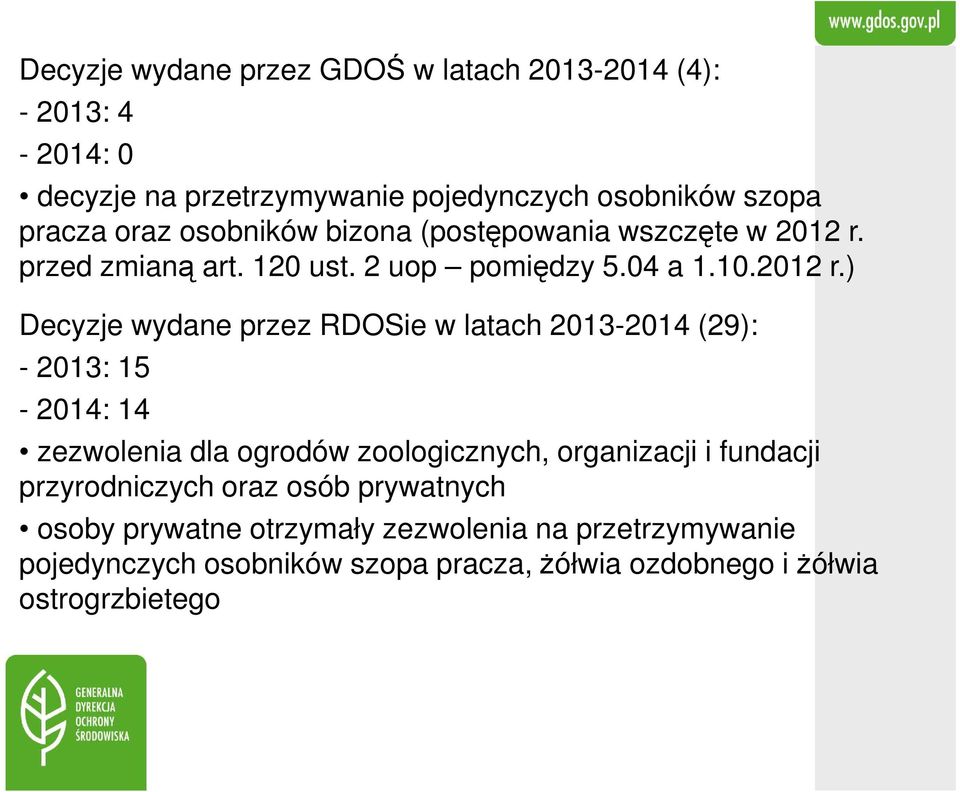 przed zmianą art. 120 ust. 2 uop pomiędzy 5.04 a 1.10.2012 r.