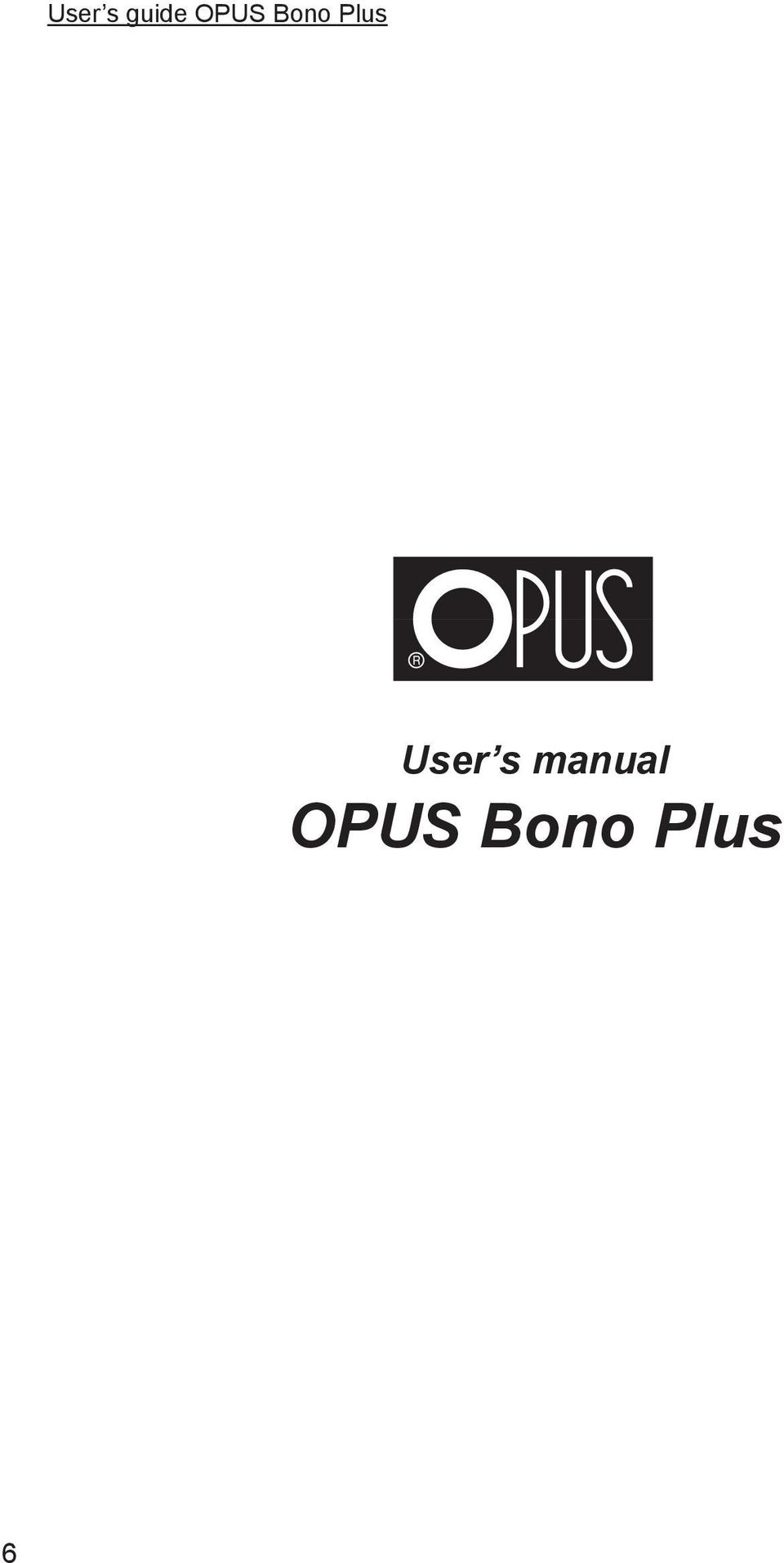 User s manual 