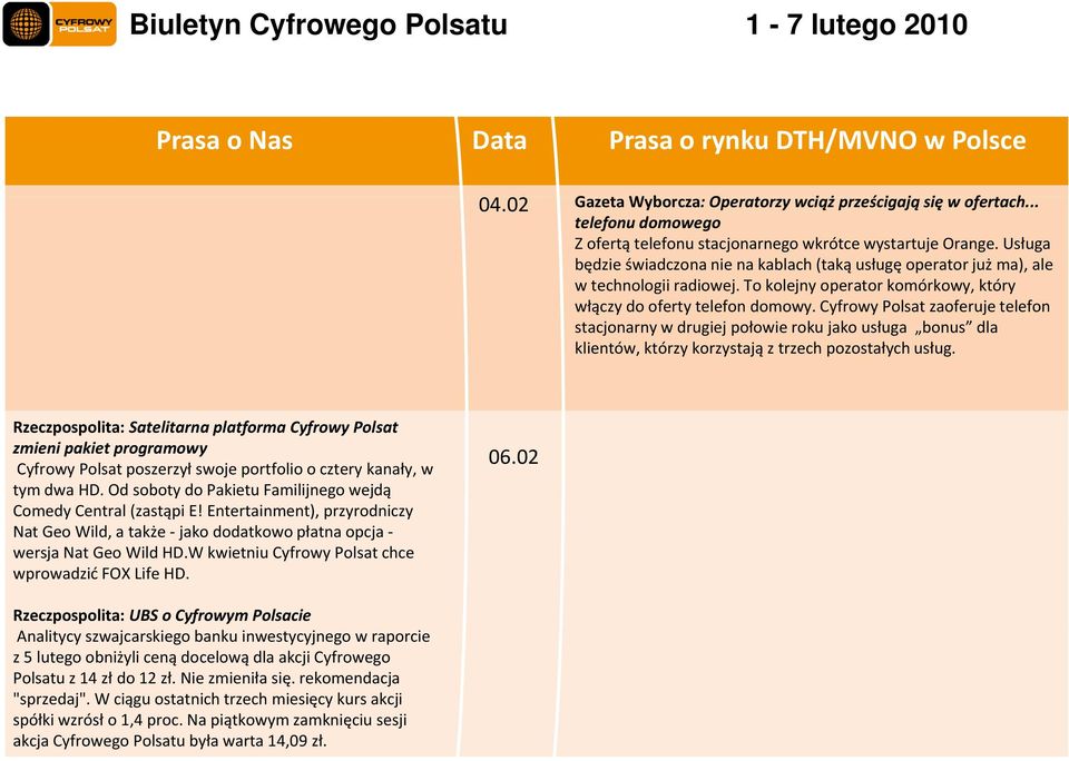 Cyfrowy Polsat zaoferuje telefon stacjonarny w drugiej połowie roku jako usługa bonus dla klientów, którzy korzystają z trzech pozostałych usług.