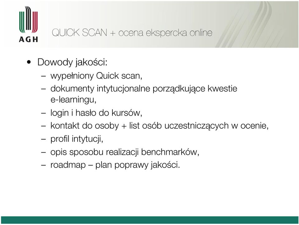 do kursów, kontakt do osoby + list osób uczestniczących w ocenie, profil