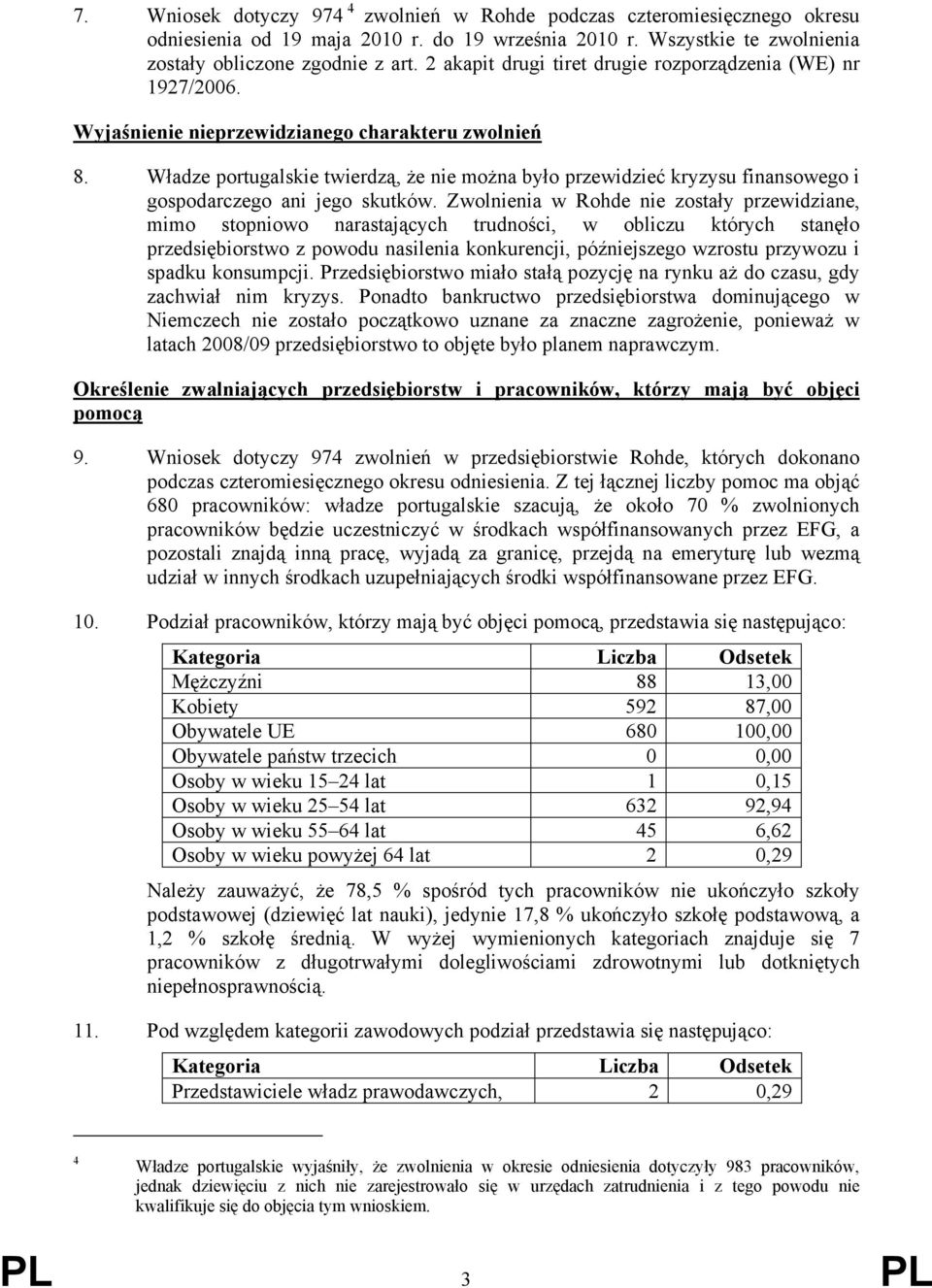 Władze portugalskie twierdzą, że nie można było przewidzieć kryzysu finansowego i gospodarczego ani jego skutków.