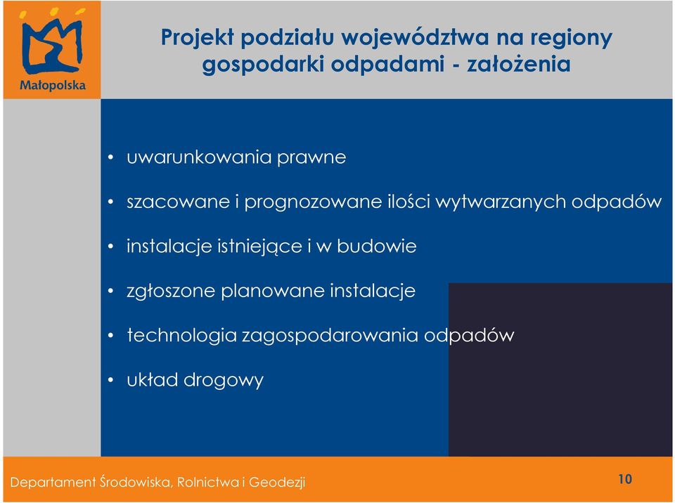 instalacje istniejące i w budowie zgłoszone planowane instalacje technologia