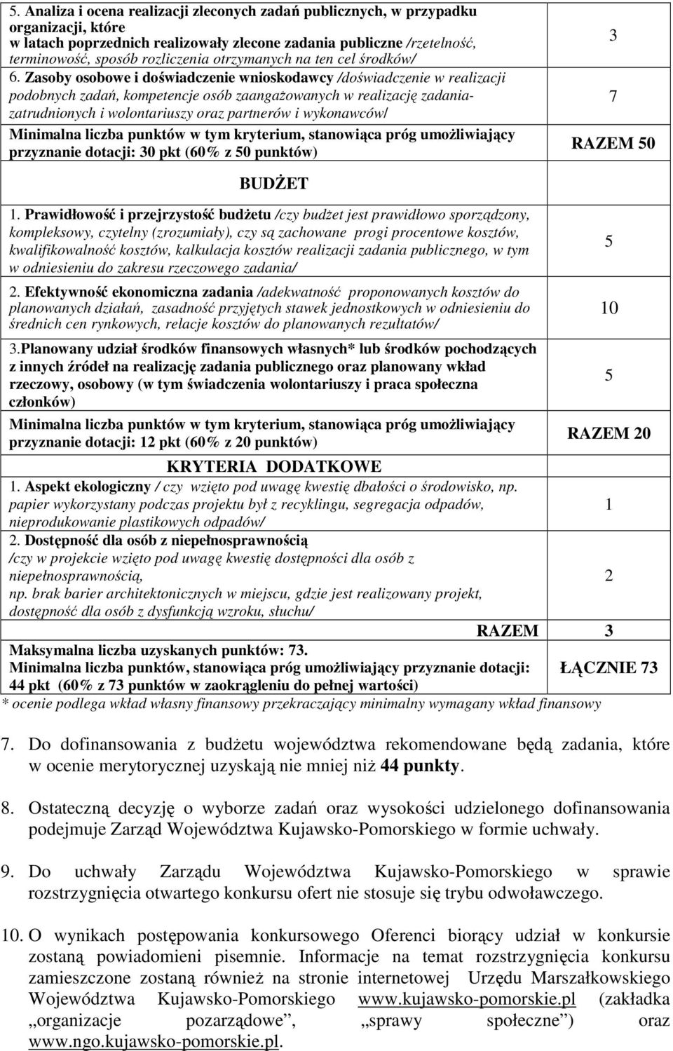 Zasoby osobowe i doświadczenie wnioskodawcy /doświadczenie w realizacji podobnych zadań, kompetencje osób zaangaŝowanych w realizację zadaniazatrudnionych i wolontariuszy oraz partnerów i wykonawców/