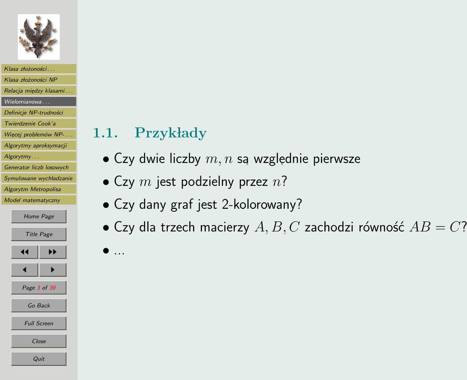 Czy dany graf jest 2-kolorowany?