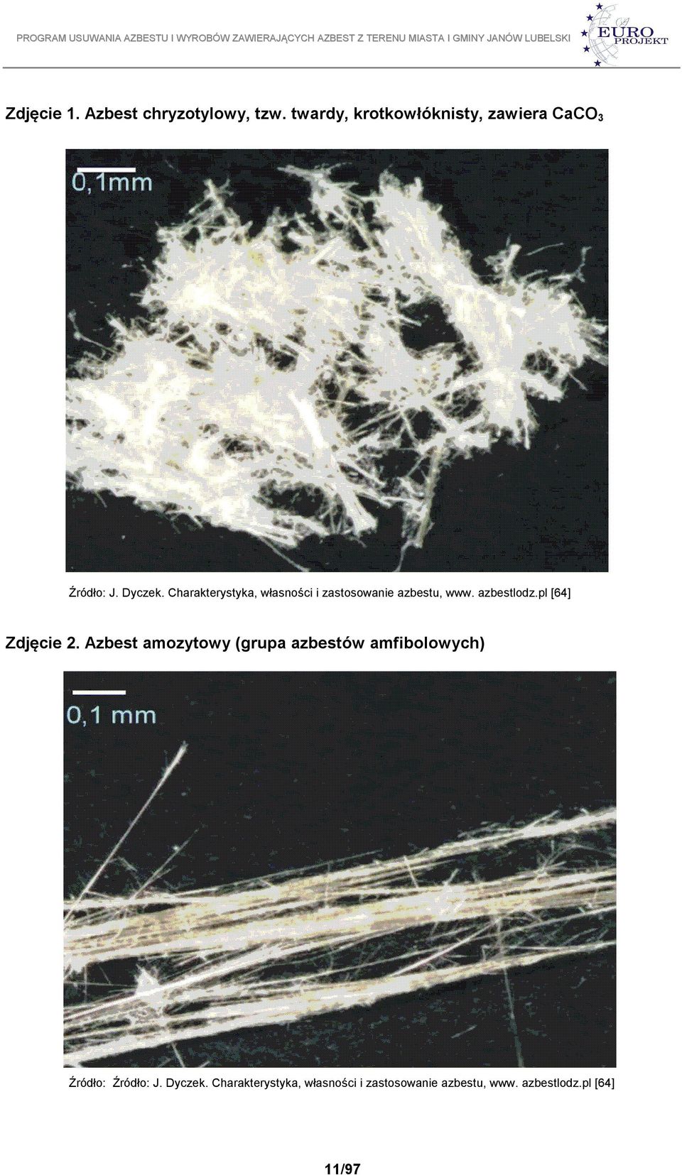 Charakterystyka, własności i zastosowanie azbestu, www. azbestlodz.