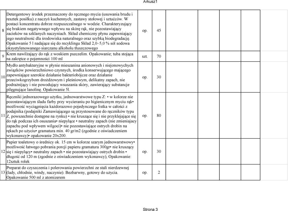 45 jego neutralność dla środowiska naturalnego oraz szybką biodegradację.