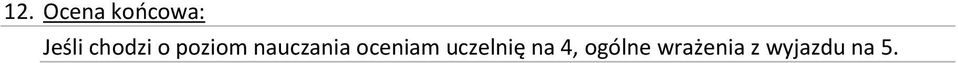 oceniam uczelnię na 4,