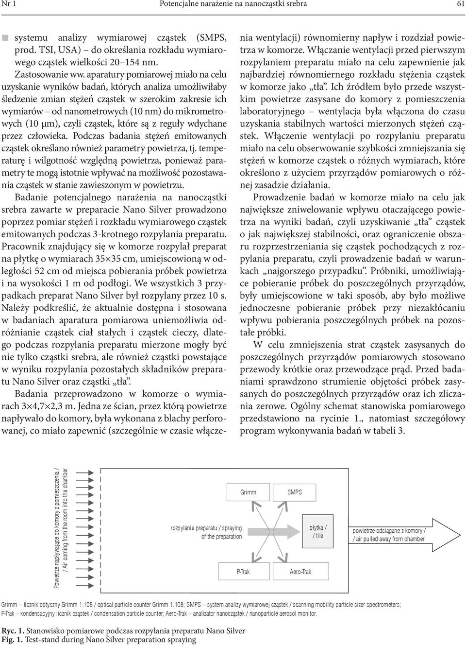 µm), czyli cząstek, które są z reguły wdychane przez człowieka. Podczas badania stężeń emitowanych cząstek określano również parametry powietrza, tj.