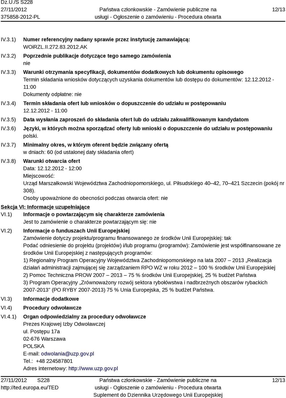 dokumentów lub dostępu do dokumentów: 12.