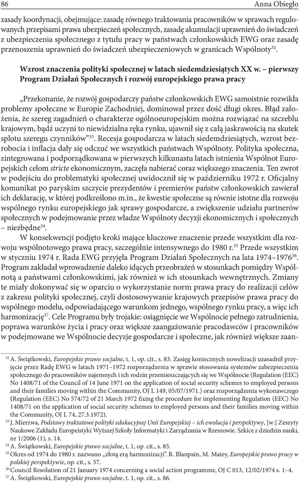 Wzrost znaczenia polityki społecznej w latach siedemdziesiątych XX w.