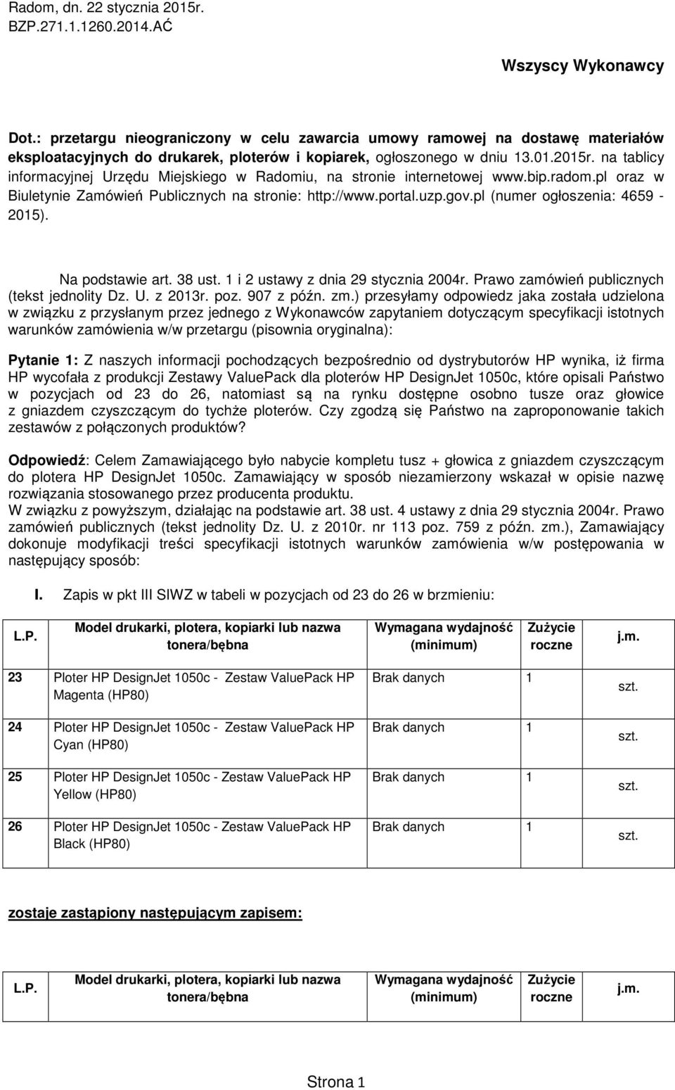 Prao zamóień publicznych (tekst jednolity Dz. U. z 0r. poz. 907 z późn. zm.