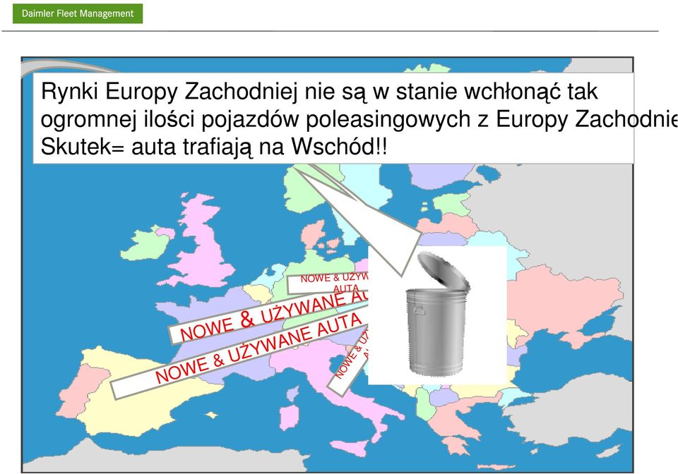 Zachodniej Skutek= auta trafiają na Wschód!