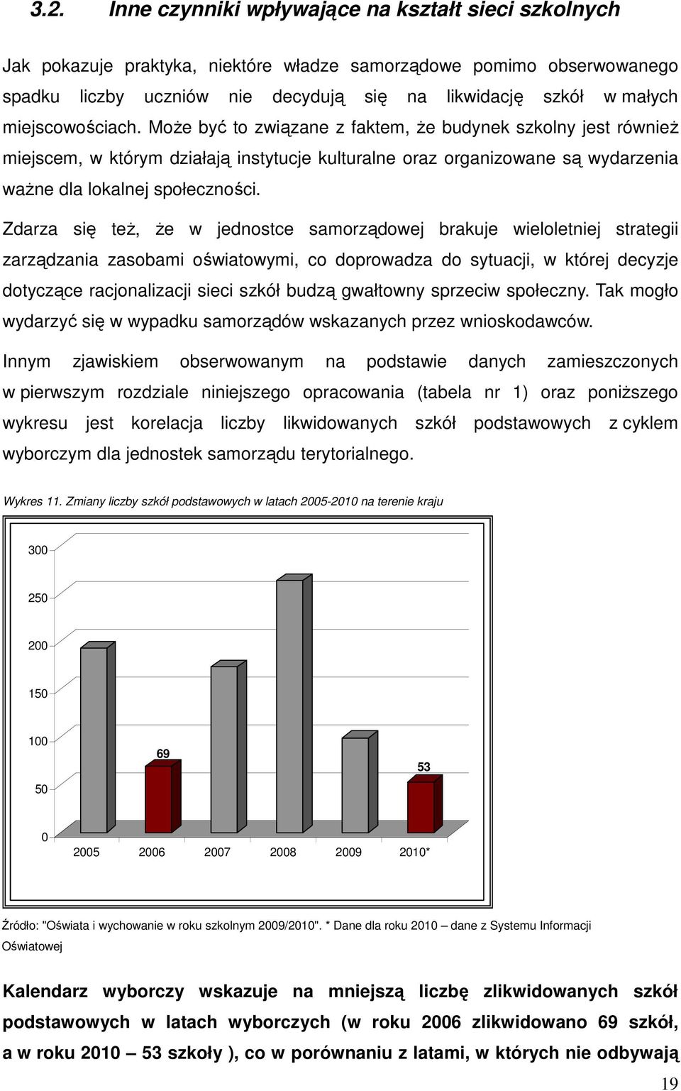 Zdarza się też, że w jednostce samorządowej brakuje wieloletniej strategii zarządzania zasobami oświatowymi, co doprowadza do sytuacji, w której decyzje dotyczące racjonalizacji sieci szkół budzą