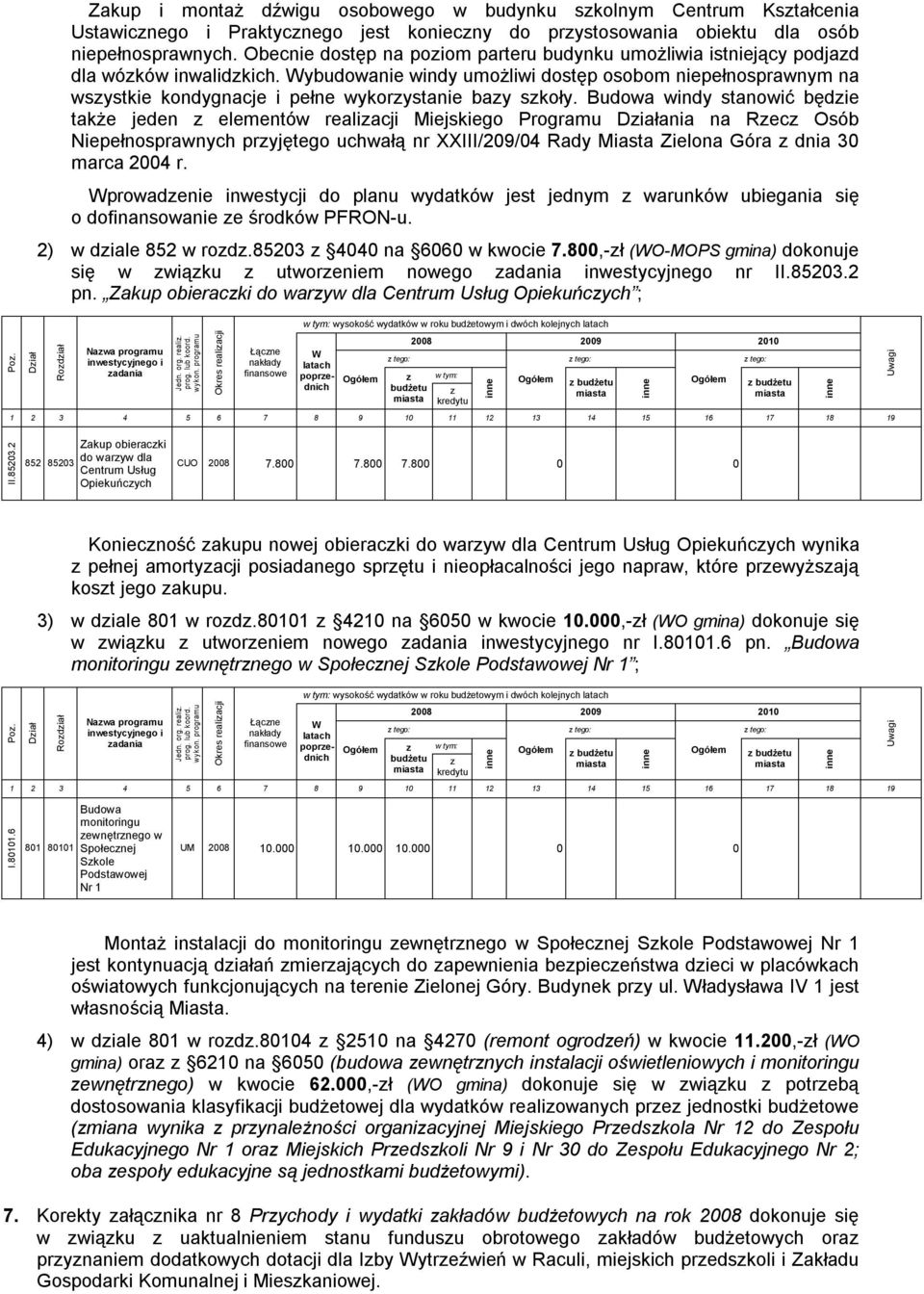 Wybudowanie windy umożliwi dostęp osobom niepełnosprawnym na wsystkie kondygnacje i pełne wykorystanie bay skoły.