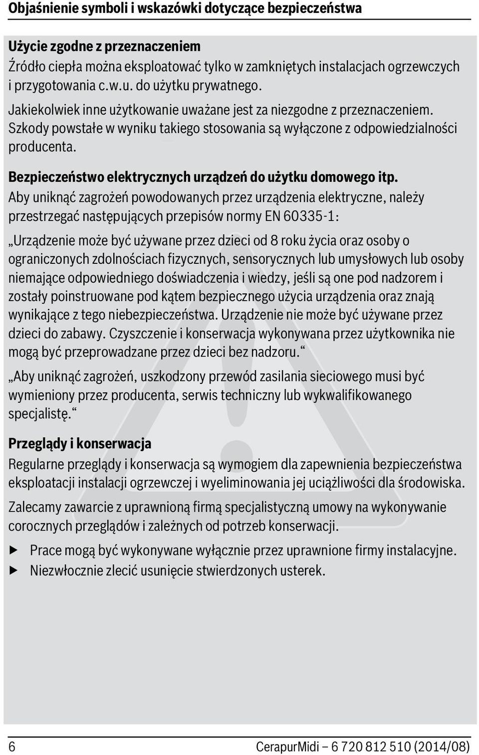 Bezpieczeństwo elektrycznych urządzeń do użytku domowego itp.